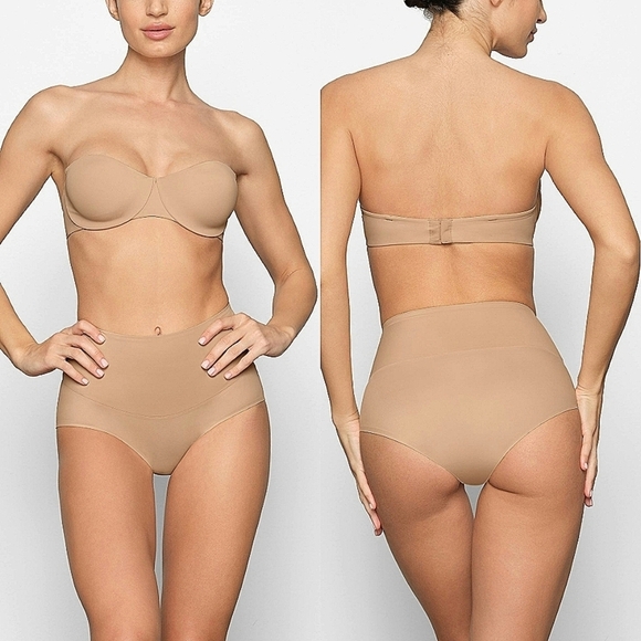 SKIMS Smoothing Intimates Strapless Bra Ba-Ban-2607 Clay 34C - Picture 1 of 7